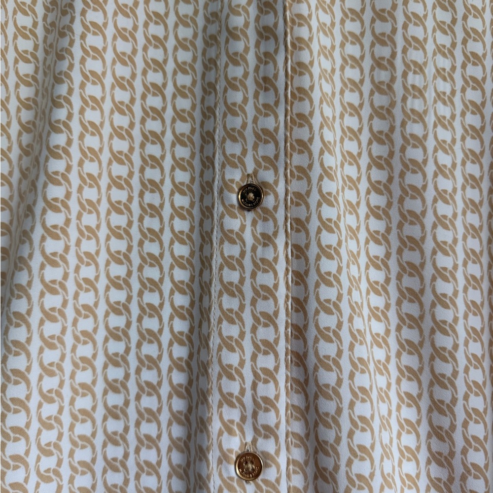 Michael Kors Beige Patterned Shirt - image 3
